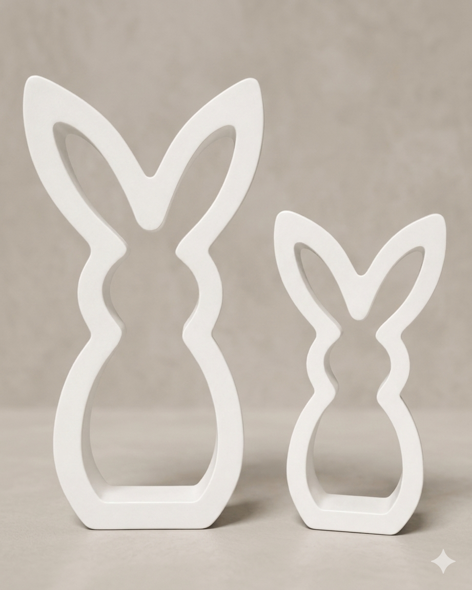 Hasen-Duo „Silhouettenzauber“