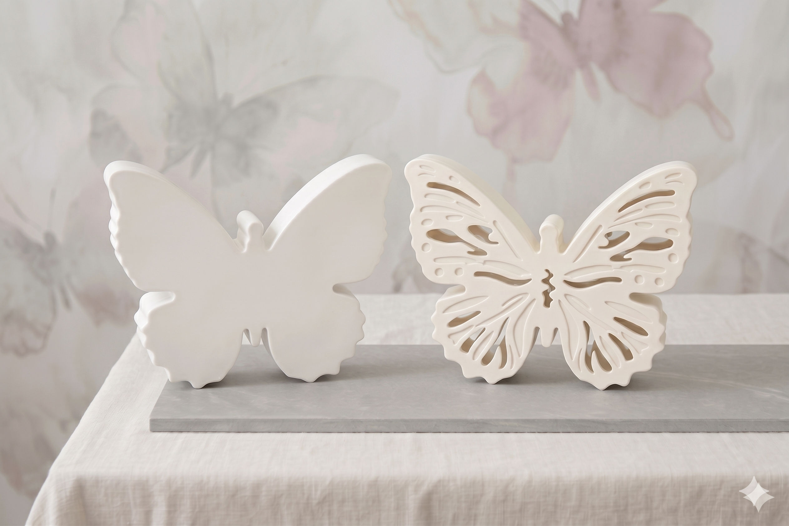 Schmetterlinge „Papillon“ – 2er-Set