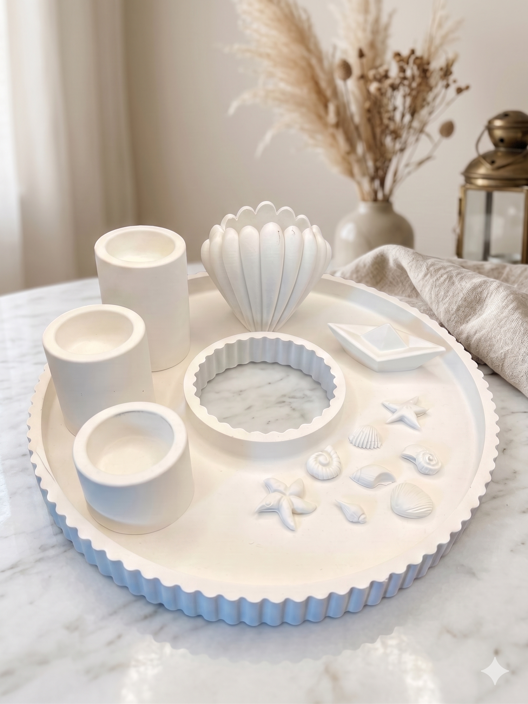 Tablett-Set „Maritim“ – XXL-Deko-Set