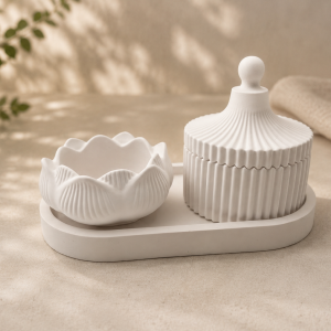 3er Set „Lotus & Plissee“